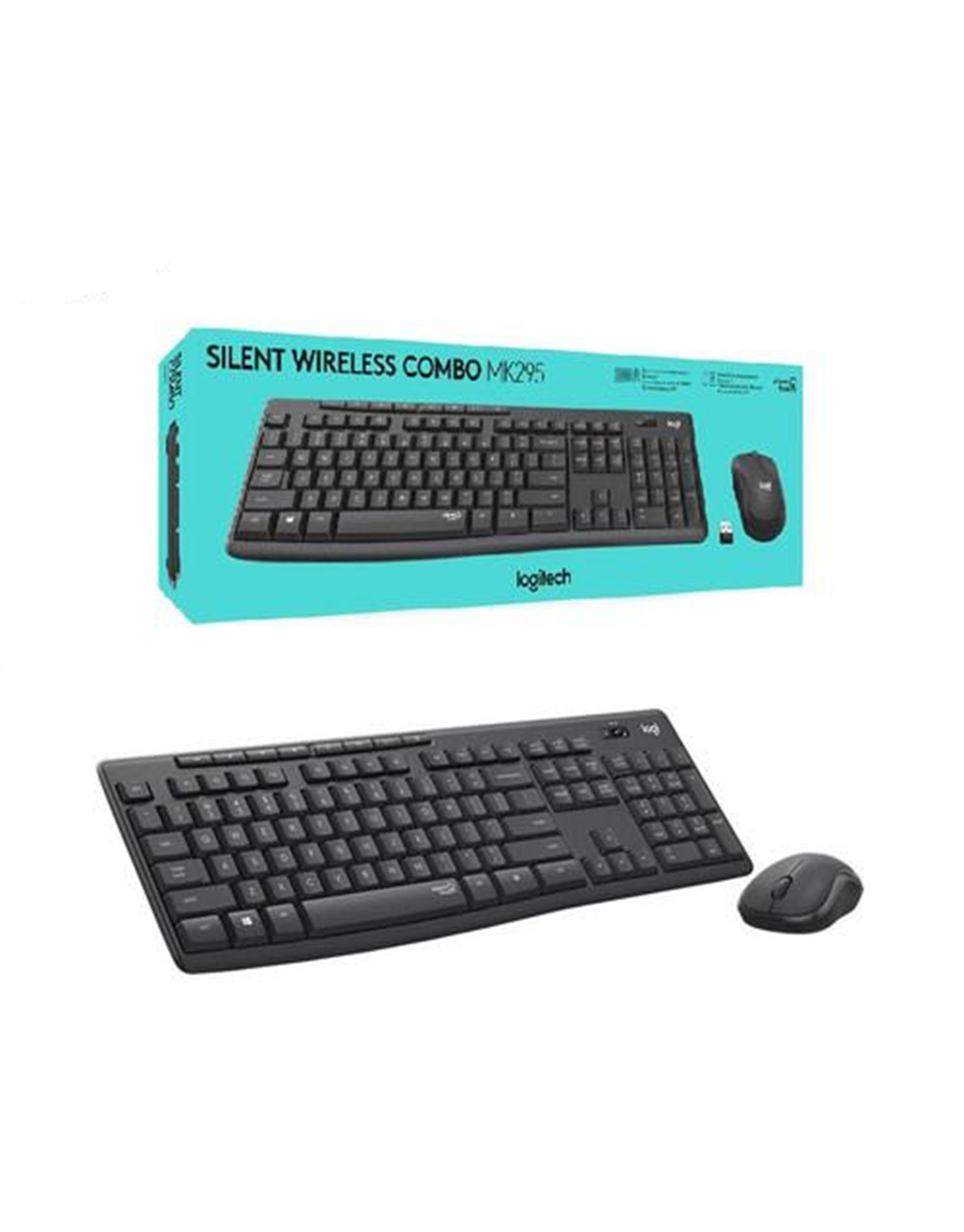 Logitech MK295 Wireless Keyboard_Mouse Combo Silent Black English