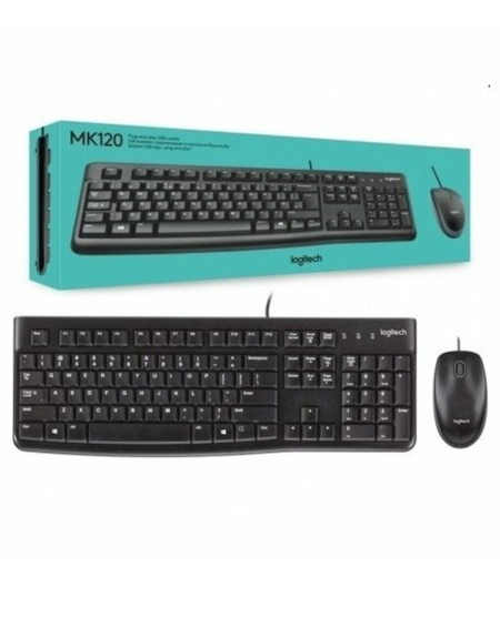 Logitech Mk120 Desktop Keyboard + Mouse